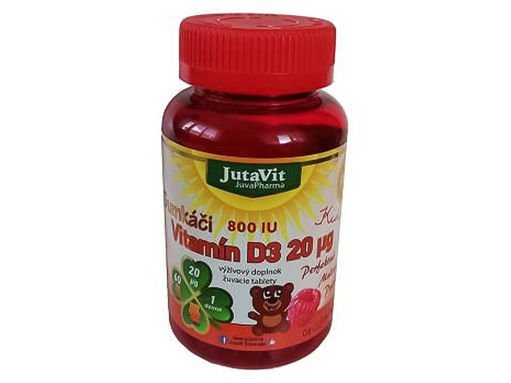 JutaVit Gumkáči Vitamín D3 20 µg Kids